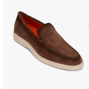 Santino Botanist Men’s Suede Loafers NEW US 8 Made in Italy